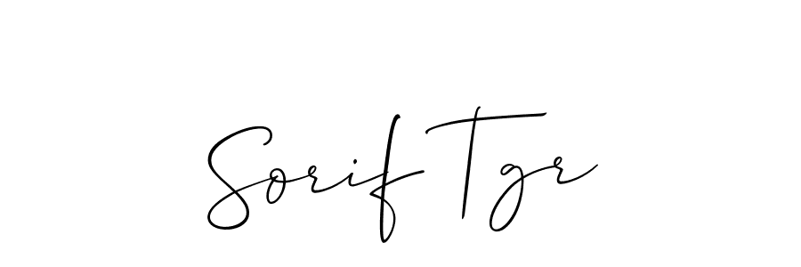 How to make Sorif Tgr signature? Allison_Script is a professional autograph style. Create handwritten signature for Sorif Tgr name. Sorif Tgr signature style 2 images and pictures png