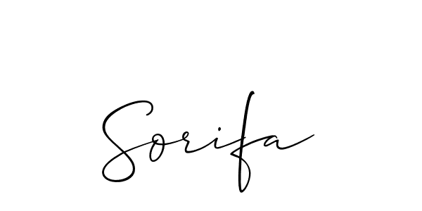 How to make Sorifa name signature. Use Allison_Script style for creating short signs online. This is the latest handwritten sign. Sorifa signature style 2 images and pictures png