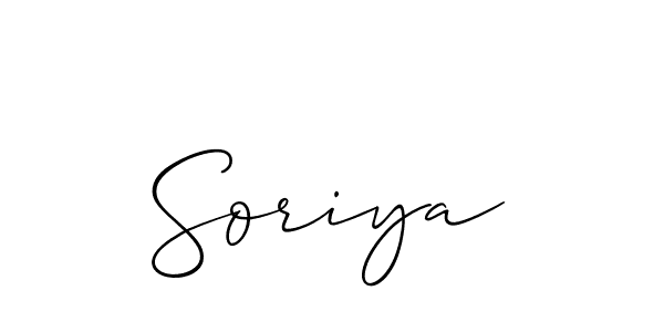 You should practise on your own different ways (Allison_Script) to write your name (Soriya) in signature. don't let someone else do it for you. Soriya signature style 2 images and pictures png