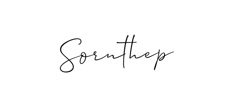 Also we have Sornthep name is the best signature style. Create professional handwritten signature collection using Allison_Script autograph style. Sornthep signature style 2 images and pictures png