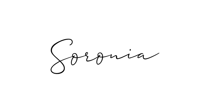 Soronia stylish signature style. Best Handwritten Sign (Allison_Script) for my name. Handwritten Signature Collection Ideas for my name Soronia. Soronia signature style 2 images and pictures png