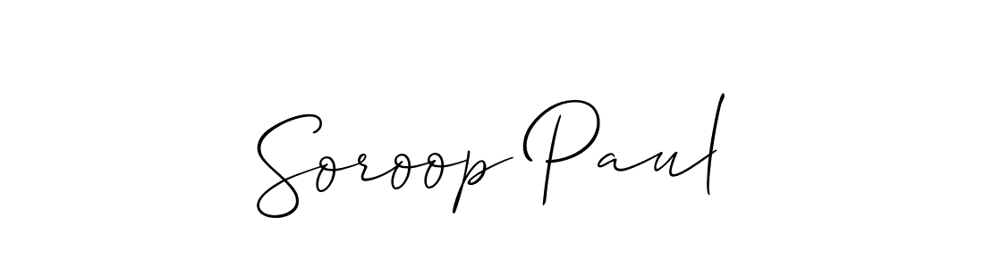 Also we have Soroop Paul name is the best signature style. Create professional handwritten signature collection using Allison_Script autograph style. Soroop Paul signature style 2 images and pictures png