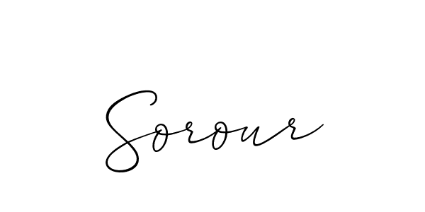 Make a beautiful signature design for name Sorour. Use this online signature maker to create a handwritten signature for free. Sorour signature style 2 images and pictures png