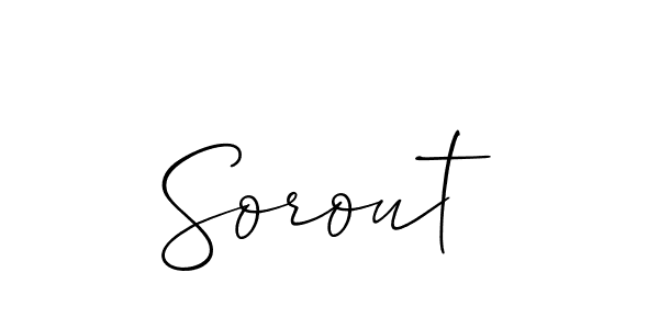 if you are searching for the best signature style for your name Sorout. so please give up your signature search. here we have designed multiple signature styles  using Allison_Script. Sorout signature style 2 images and pictures png