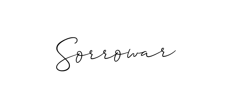 Best and Professional Signature Style for Sorrowar. Allison_Script Best Signature Style Collection. Sorrowar signature style 2 images and pictures png