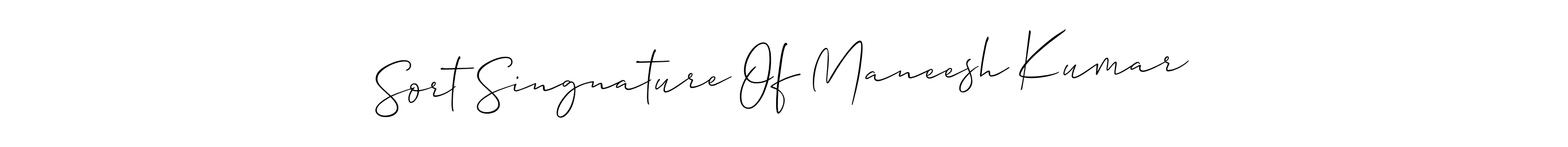 How to make Sort Singnature Of Maneesh Kumar name signature. Use Allison_Script style for creating short signs online. This is the latest handwritten sign. Sort Singnature Of Maneesh Kumar signature style 2 images and pictures png