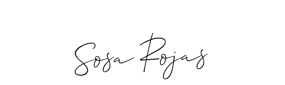 Best and Professional Signature Style for Sosa Rojas. Allison_Script Best Signature Style Collection. Sosa Rojas signature style 2 images and pictures png