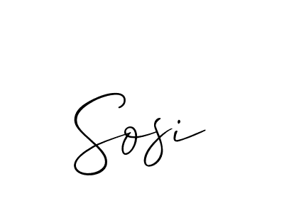 Also we have Sosi name is the best signature style. Create professional handwritten signature collection using Allison_Script autograph style. Sosi signature style 2 images and pictures png