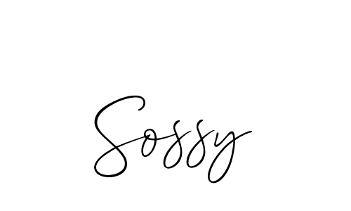 Create a beautiful signature design for name Sossy. With this signature (Allison_Script) fonts, you can make a handwritten signature for free. Sossy signature style 2 images and pictures png