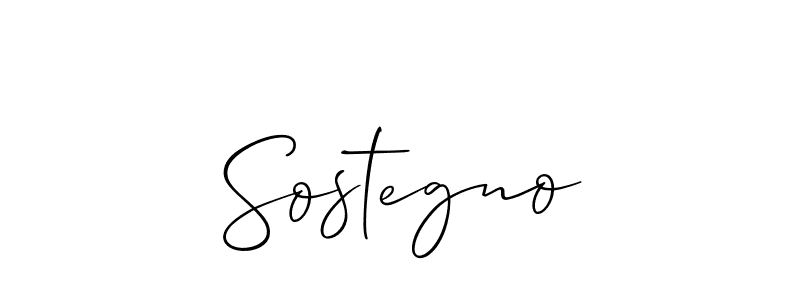 Also we have Sostegno name is the best signature style. Create professional handwritten signature collection using Allison_Script autograph style. Sostegno signature style 2 images and pictures png