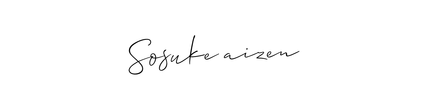 How to Draw Sosukeメaizen signature style? Allison_Script is a latest design signature styles for name Sosukeメaizen. Sosukeメaizen signature style 2 images and pictures png