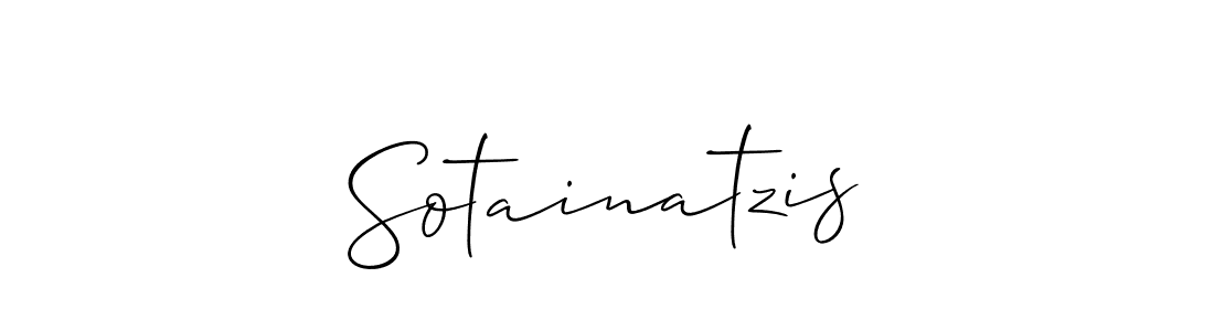 Create a beautiful signature design for name Sotainatzis. With this signature (Allison_Script) fonts, you can make a handwritten signature for free. Sotainatzis signature style 2 images and pictures png