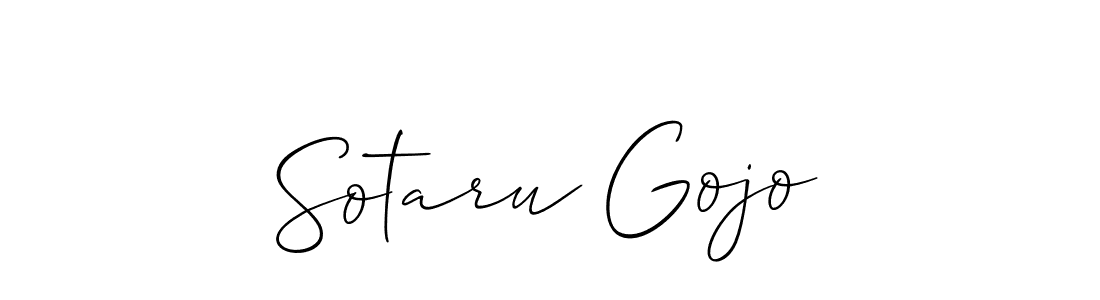 Sotaru Gojo stylish signature style. Best Handwritten Sign (Allison_Script) for my name. Handwritten Signature Collection Ideas for my name Sotaru Gojo. Sotaru Gojo signature style 2 images and pictures png