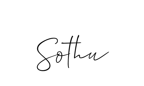 It looks lik you need a new signature style for name Sothu. Design unique handwritten (Allison_Script) signature with our free signature maker in just a few clicks. Sothu signature style 2 images and pictures png