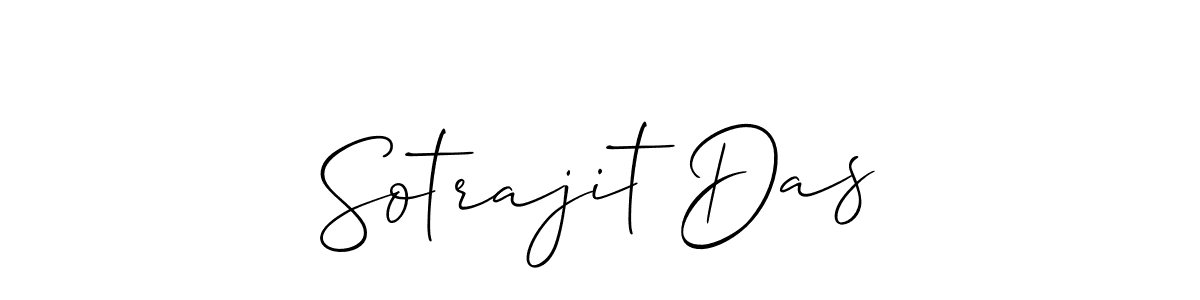 Design your own signature with our free online signature maker. With this signature software, you can create a handwritten (Allison_Script) signature for name Sotrajit Das. Sotrajit Das signature style 2 images and pictures png