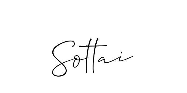 Design your own signature with our free online signature maker. With this signature software, you can create a handwritten (Allison_Script) signature for name Sottai. Sottai signature style 2 images and pictures png