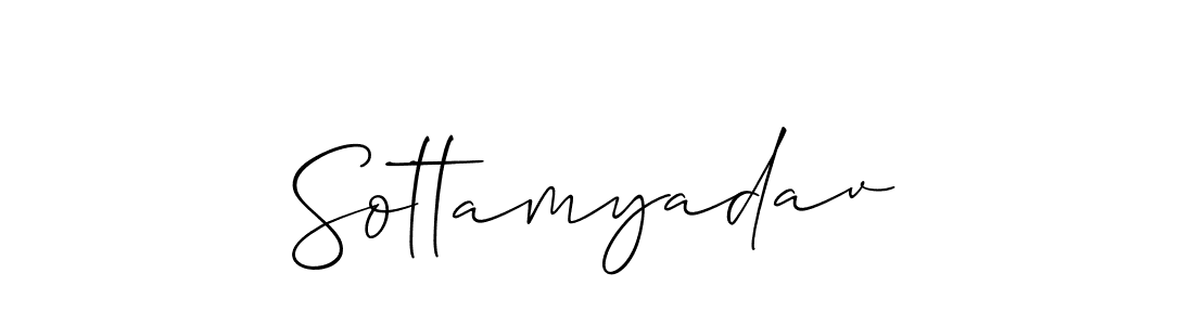 Make a beautiful signature design for name Sottamyadav. With this signature (Allison_Script) style, you can create a handwritten signature for free. Sottamyadav signature style 2 images and pictures png