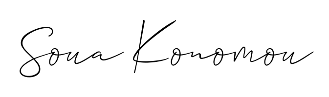 A timeless handwritten aesthetic for Soua Konomou. The Allison_Script font gives your signature a handcrafted feel with natural curves. Soua Konomou signature style 2 images and pictures png