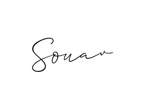 Create a beautiful signature design for name Souav. With this signature (Allison_Script) fonts, you can make a handwritten signature for free. Souav signature style 2 images and pictures png