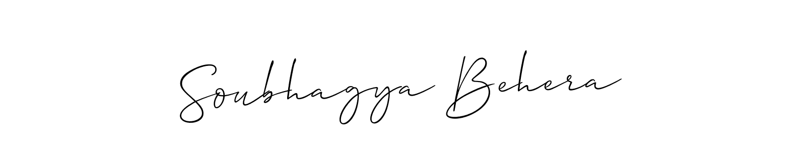 Design your own signature with our free online signature maker. With this signature software, you can create a handwritten (Allison_Script) signature for name Soubhagya Behera. Soubhagya Behera signature style 2 images and pictures png