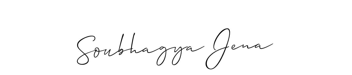 Use a signature maker to create a handwritten signature online. With this signature software, you can design (Allison_Script) your own signature for name Soubhagya Jena. Soubhagya Jena signature style 2 images and pictures png