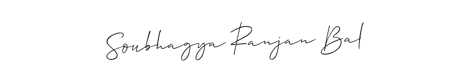 Design your own signature with our free online signature maker. With this signature software, you can create a handwritten (Allison_Script) signature for name Soubhagya Ranjan Bal. Soubhagya Ranjan Bal signature style 2 images and pictures png