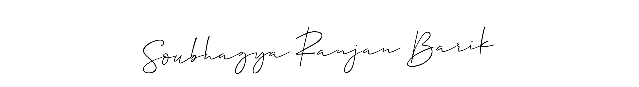 Design your own signature with our free online signature maker. With this signature software, you can create a handwritten (Allison_Script) signature for name Soubhagya Ranjan Barik. Soubhagya Ranjan Barik signature style 2 images and pictures png