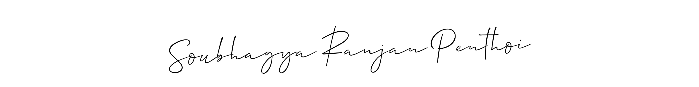 Create a beautiful signature design for name Soubhagya Ranjan Penthoi. With this signature (Allison_Script) fonts, you can make a handwritten signature for free. Soubhagya Ranjan Penthoi signature style 2 images and pictures png