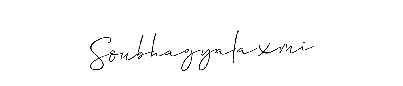 Allison_Script is a professional signature style that is perfect for those who want to add a touch of class to their signature. It is also a great choice for those who want to make their signature more unique. Get Soubhagyalaxmi name to fancy signature for free. Soubhagyalaxmi signature style 2 images and pictures png