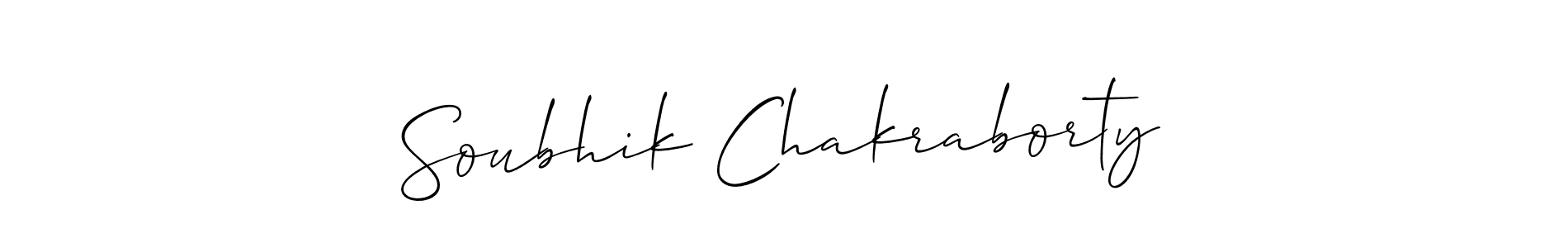 How to Draw Soubhik Chakraborty signature style? Allison_Script is a latest design signature styles for name Soubhik Chakraborty. Soubhik Chakraborty signature style 2 images and pictures png