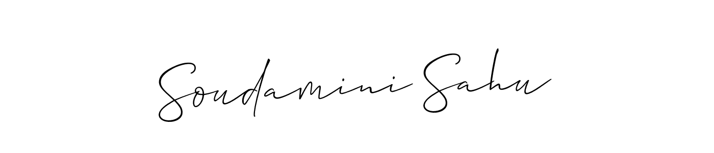 Design your own signature with our free online signature maker. With this signature software, you can create a handwritten (Allison_Script) signature for name Soudamini Sahu. Soudamini Sahu signature style 2 images and pictures png