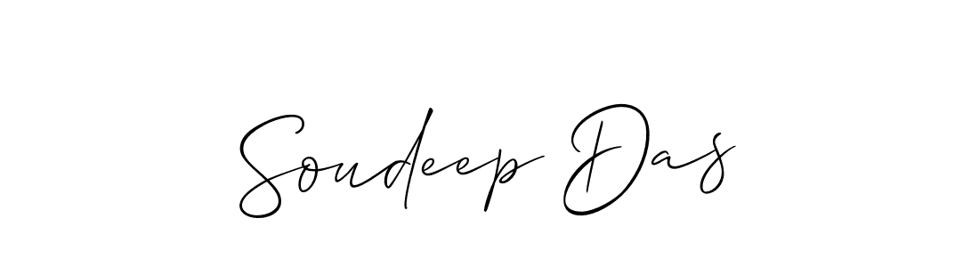 Allison_Script is a professional signature style that is perfect for those who want to add a touch of class to their signature. It is also a great choice for those who want to make their signature more unique. Get Soudeep Das name to fancy signature for free. Soudeep Das signature style 2 images and pictures png