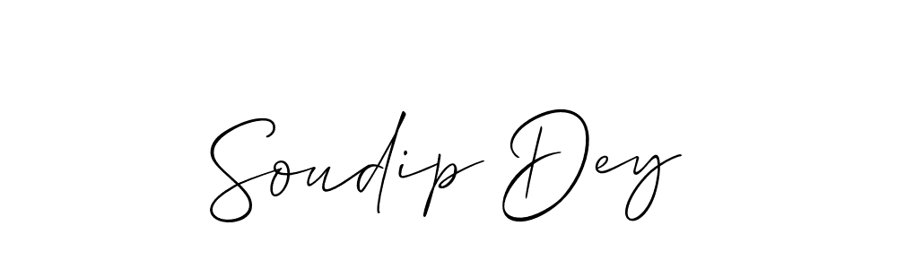 You should practise on your own different ways (Allison_Script) to write your name (Soudip Dey) in signature. don't let someone else do it for you. Soudip Dey signature style 2 images and pictures png