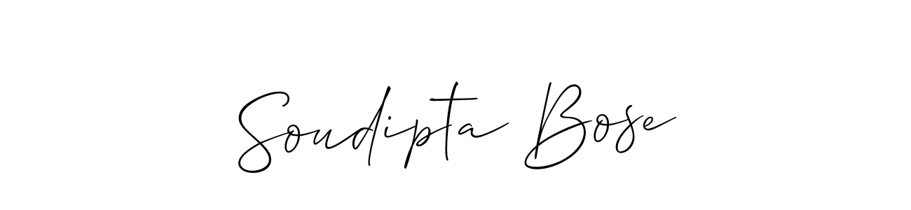 Soudipta Bose stylish signature style. Best Handwritten Sign (Allison_Script) for my name. Handwritten Signature Collection Ideas for my name Soudipta Bose. Soudipta Bose signature style 2 images and pictures png