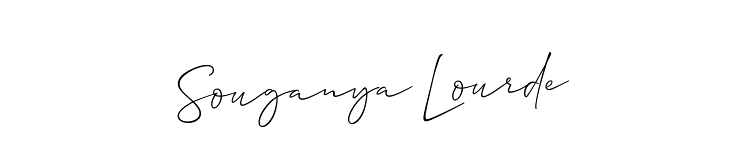 Best and Professional Signature Style for Souganya Lourde. Allison_Script Best Signature Style Collection. Souganya Lourde signature style 2 images and pictures png