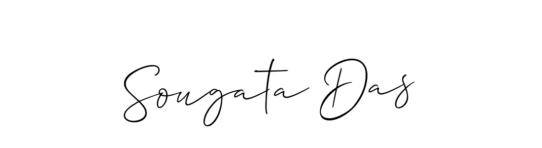 How to Draw Sougata Das signature style? Allison_Script is a latest design signature styles for name Sougata Das. Sougata Das signature style 2 images and pictures png