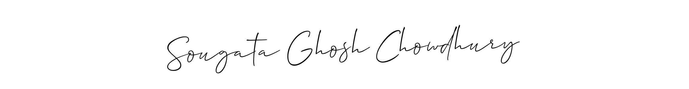 Make a short Sougata Ghosh Chowdhury signature style. Manage your documents anywhere anytime using Allison_Script. Create and add eSignatures, submit forms, share and send files easily. Sougata Ghosh Chowdhury signature style 2 images and pictures png