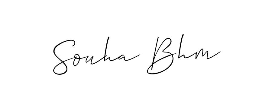 This is the best signature style for the Souha Bhm name. Also you like these signature font (Allison_Script). Mix name signature. Souha Bhm signature style 2 images and pictures png
