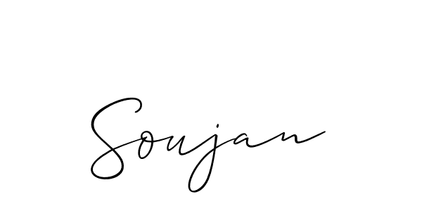 Design your own signature with our free online signature maker. With this signature software, you can create a handwritten (Allison_Script) signature for name Soujan. Soujan signature style 2 images and pictures png