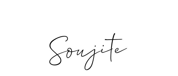 It looks lik you need a new signature style for name Soujite. Design unique handwritten (Allison_Script) signature with our free signature maker in just a few clicks. Soujite signature style 2 images and pictures png