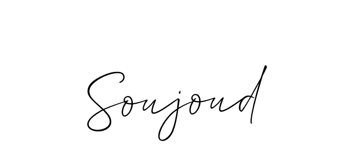 Soujoud stylish signature style. Best Handwritten Sign (Allison_Script) for my name. Handwritten Signature Collection Ideas for my name Soujoud. Soujoud signature style 2 images and pictures png