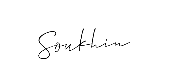 Soukhin stylish signature style. Best Handwritten Sign (Allison_Script) for my name. Handwritten Signature Collection Ideas for my name Soukhin. Soukhin signature style 2 images and pictures png