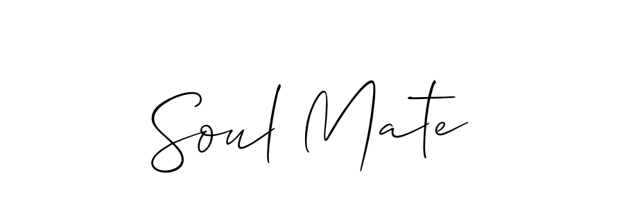 if you are searching for the best signature style for your name Soul Mate. so please give up your signature search. here we have designed multiple signature styles  using Allison_Script. Soul Mate signature style 2 images and pictures png