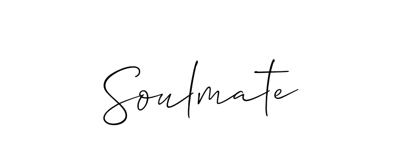 Design your own signature with our free online signature maker. With this signature software, you can create a handwritten (Allison_Script) signature for name Soulmate. Soulmate signature style 2 images and pictures png