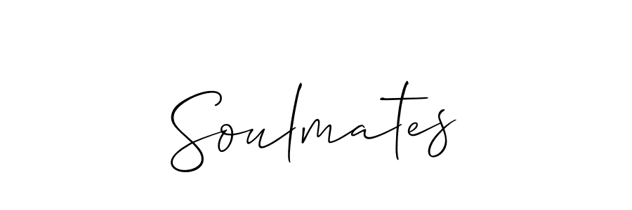 Soulmates stylish signature style. Best Handwritten Sign (Allison_Script) for my name. Handwritten Signature Collection Ideas for my name Soulmates. Soulmates signature style 2 images and pictures png