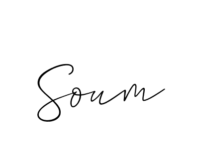 How to make Soum name signature. Use Allison_Script style for creating short signs online. This is the latest handwritten sign. Soum signature style 2 images and pictures png