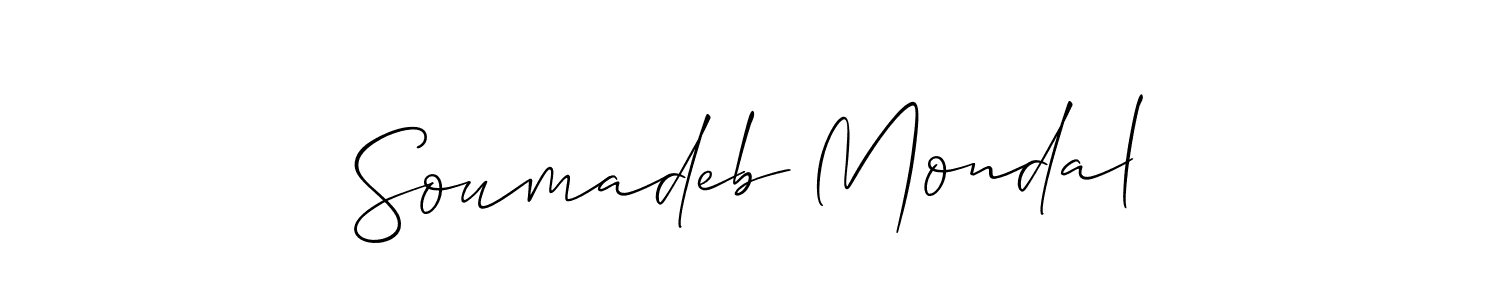 The best way (Allison_Script) to make a short signature is to pick only two or three words in your name. The name Soumadeb Mondal include a total of six letters. For converting this name. Soumadeb Mondal signature style 2 images and pictures png
