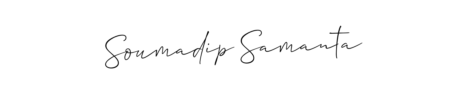 Design your own signature with our free online signature maker. With this signature software, you can create a handwritten (Allison_Script) signature for name Soumadip Samanta. Soumadip Samanta signature style 2 images and pictures png