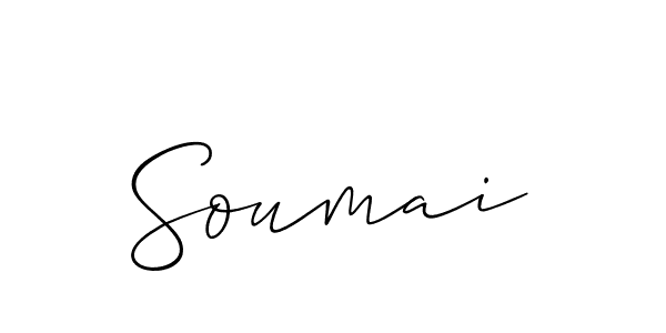 Use a signature maker to create a handwritten signature online. With this signature software, you can design (Allison_Script) your own signature for name Soumai. Soumai signature style 2 images and pictures png