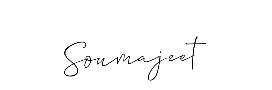 Also we have Soumajeet name is the best signature style. Create professional handwritten signature collection using Allison_Script autograph style. Soumajeet signature style 2 images and pictures png